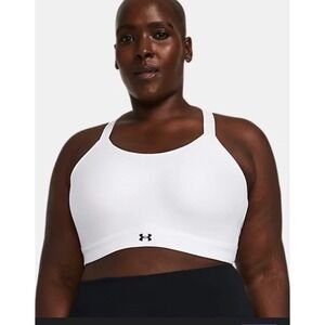 Under Armour UA Continuum Mid Sports Bra White High Support  New 1X